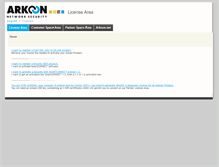 Tablet Screenshot of license.arkoon.net